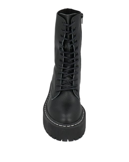 Steve Madden Black Ankle Boots Textile Fibers