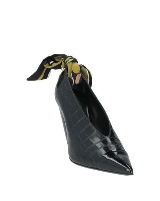 Emilio Pucci Black Pumps Leather