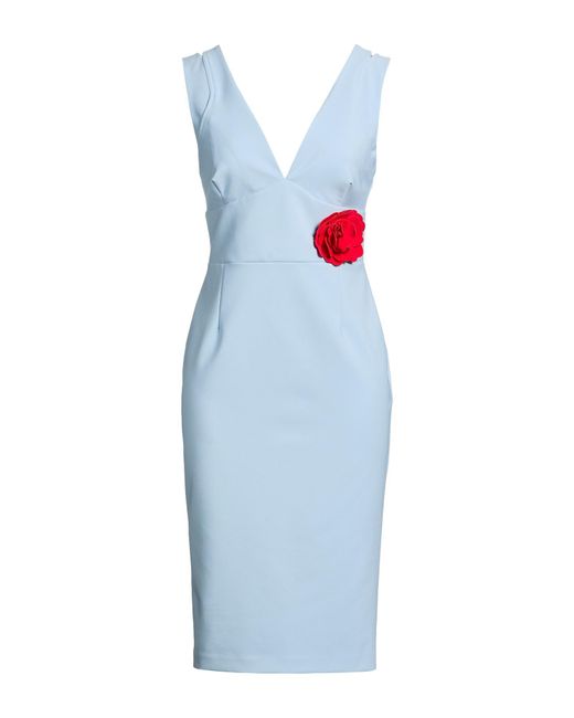Babylon Blue Sky Midi Dress Polyamide, Elastane