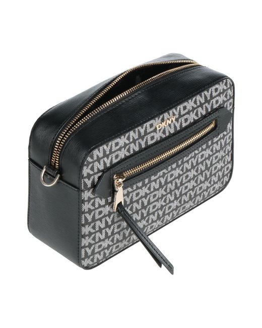 DKNY Black Cross-Body Bag Pvc