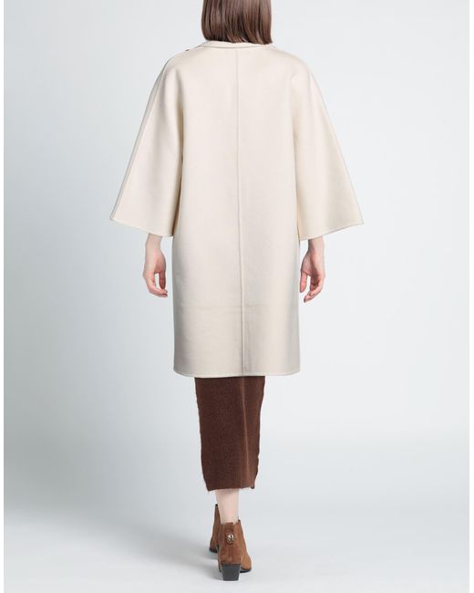 Liviana Conti White Overcoat & Trench Coat