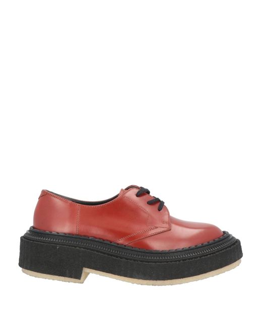 Adieu Red Lace-up Shoes