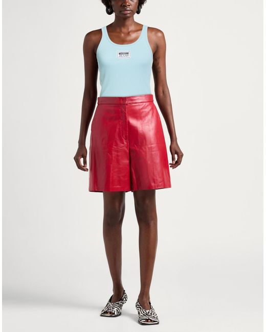 Moschino Blue Tank Top Viscose, Elastane