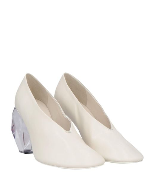 Jil Sander White Pumps Leather