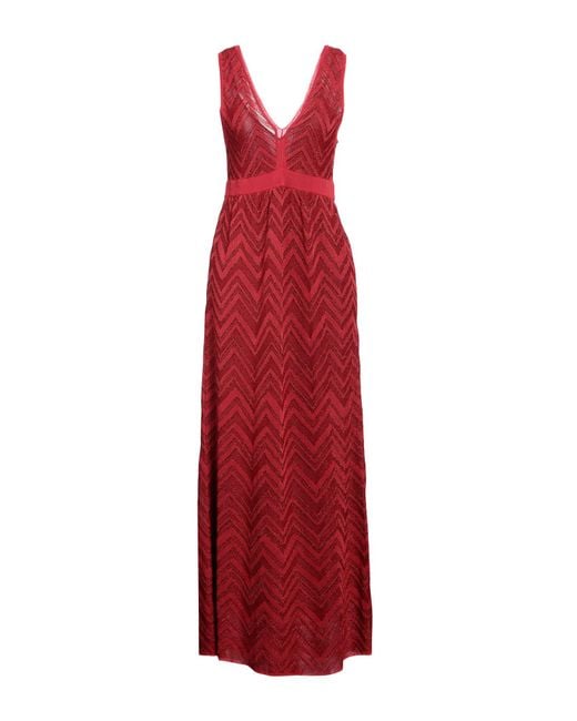 M Missoni Red Maxi Dress