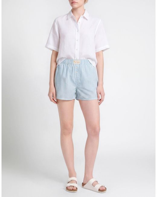 Mc2 Saint Barth Blue Light Shorts & Bermuda Shorts Cotton
