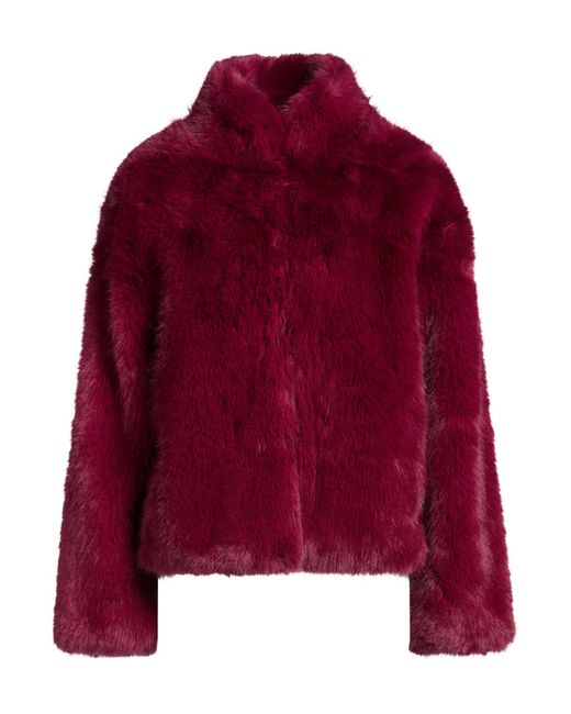 Silvian Heach Red Shearling & Teddy