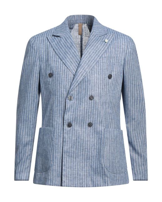 OVER/D Blue Blazers for men