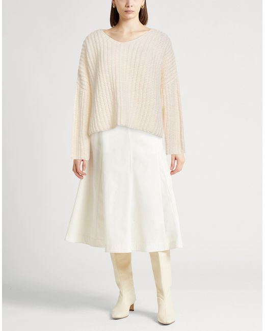 Peserico Natural Ivory Sweater Alpaca Wool, Polyamide, Virgin Wool