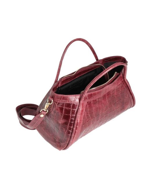 Laura Di Maggio Red Handbag Leather