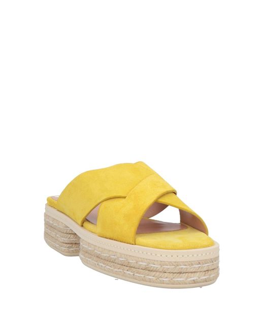 Pollini Yellow Espadrilles