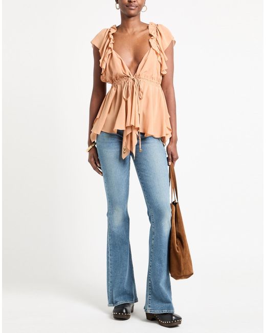 Top Chloé de color Pink