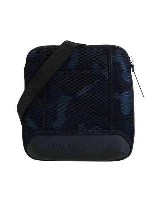 Emporio Armani Blue Cross-Body Bags for men