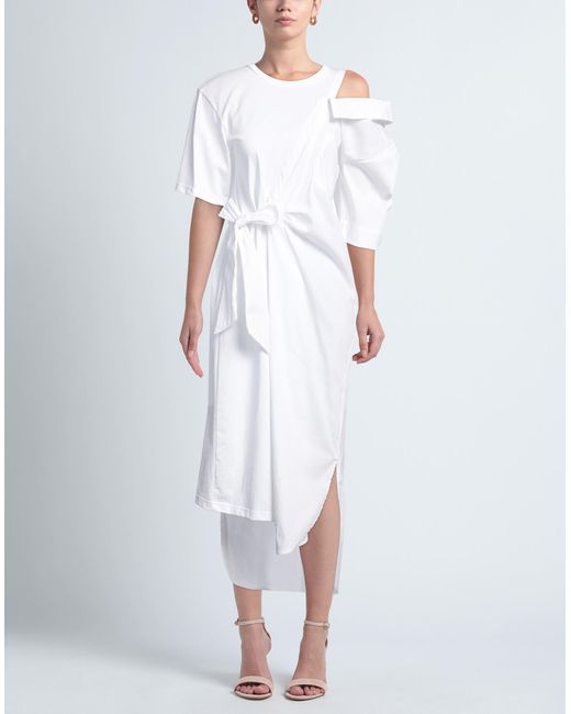 Semicouture White Maxi Dress