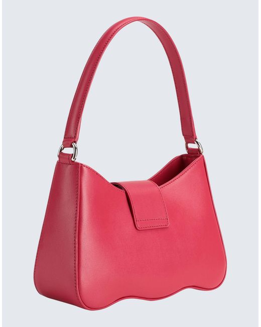 Furla Red 1927 S Shoulder Bag Wave -- Garnet Handbag Calfskin
