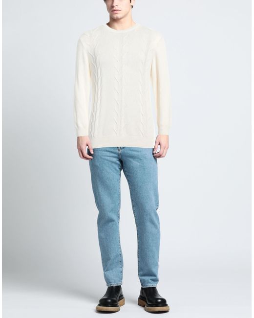 Daniele Alessandrini White Sweater for men