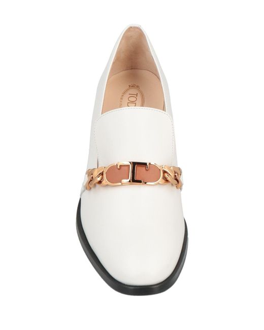 Tod's White Loafer