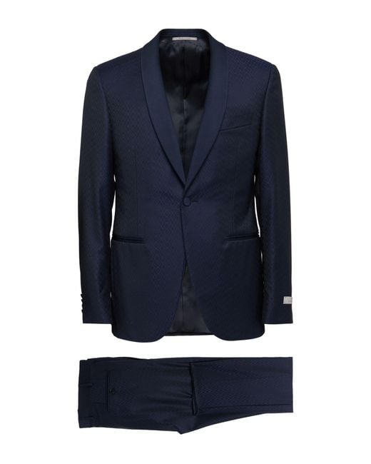 Canali Blue Suit Wool for men