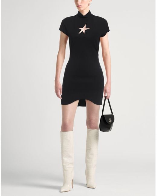 Mugler Black Mini Dress Polyamide, Elastane