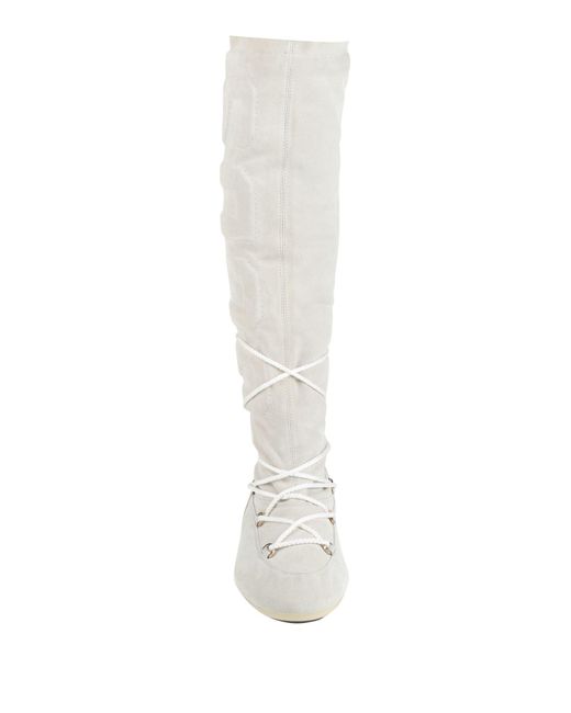 MOON BOOT x GCDS White Light Boot Leather