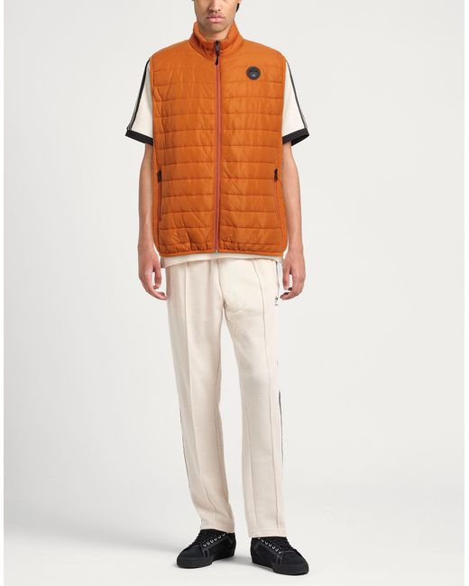 Napapijri Orange Puffer Polyamide for men