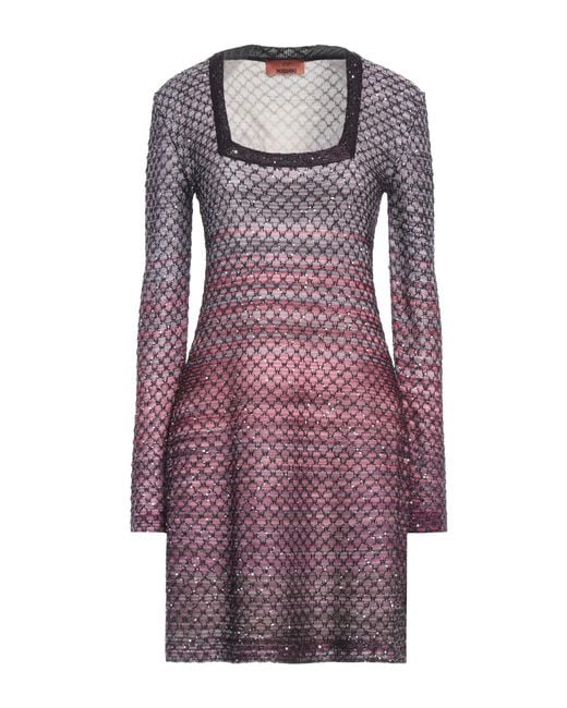 Missoni Purple Mini Dress