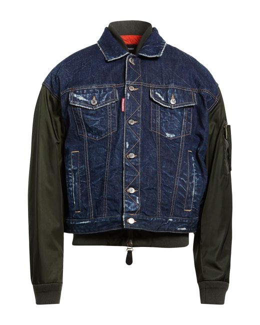 DSquared² Blue Denim Outerwear for men