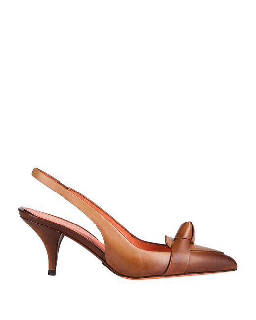 Santoni Brown Pumps Leather