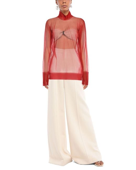 Dolce & Gabbana Pink Turtleneck Polyester