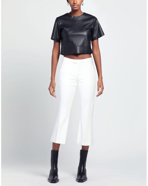 Dondup White Cropped Pants