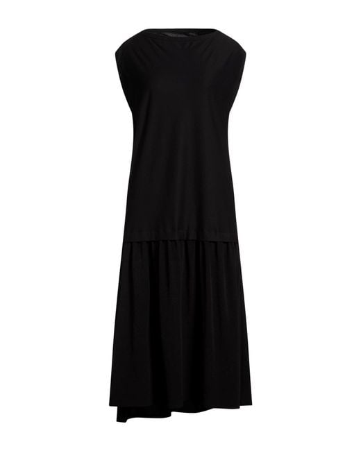 Y's Yohji Yamamoto Black Midi Dress