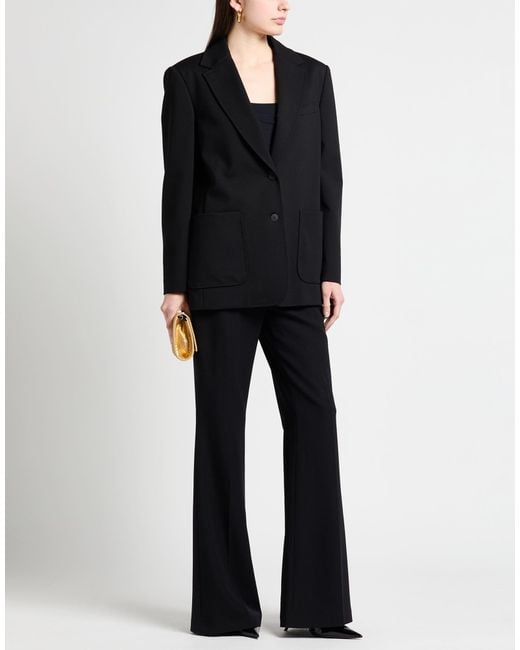 Alberta Ferretti Black Blazer Viscose, Polyamide, Elastane