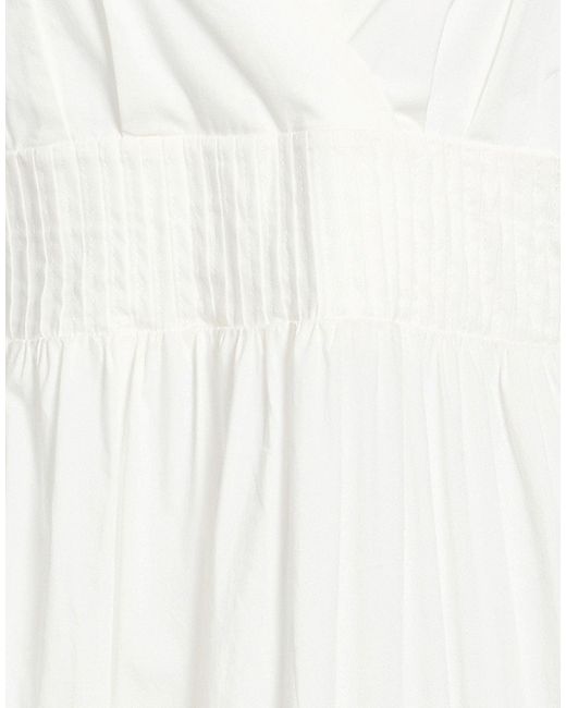 Alpha Studio White Midi Dress