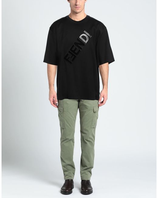 Fendi Black T-shirt for men