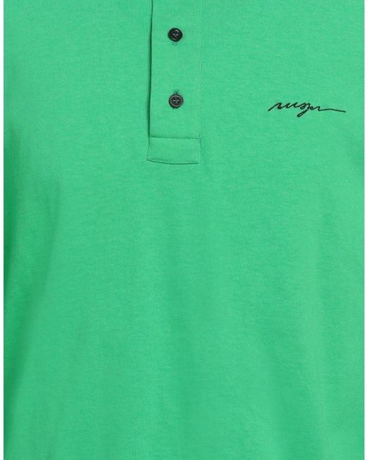 MSGM Green Polo Shirt for men