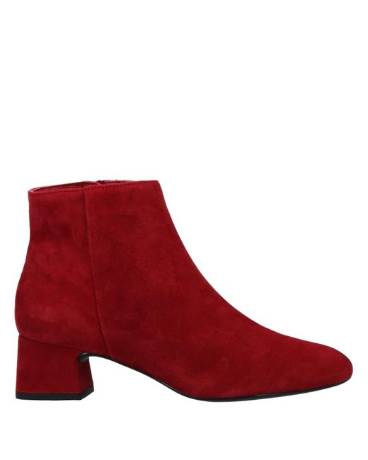 Unisa Red Ankle Boots