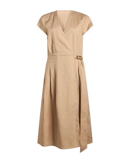 Twinset Natural Midi Dress