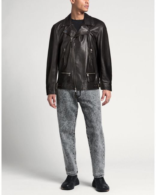 Bully Black Jacket Leather for men