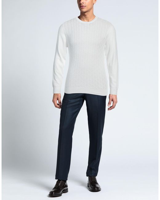 Fedeli White Sweater for men
