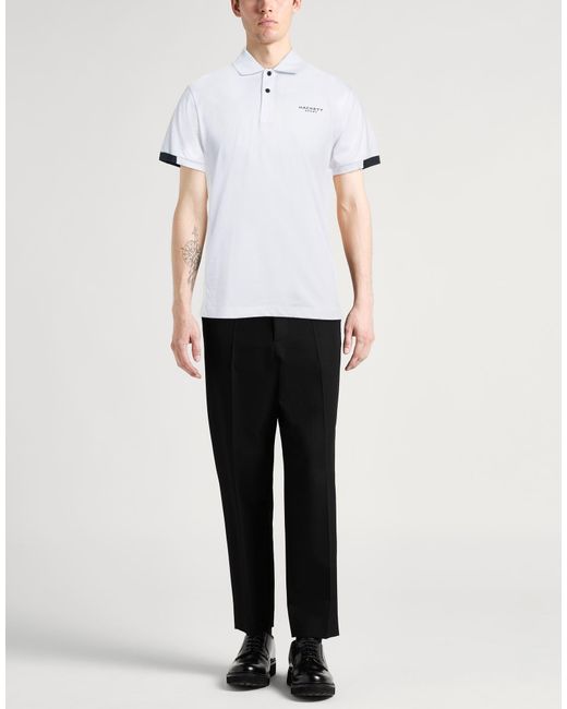 Polo Hackett de hombre de color White