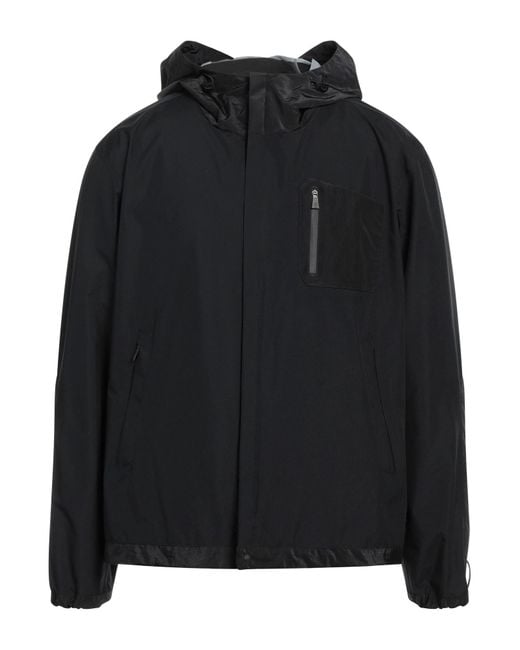 Herno Black Overcoat for men