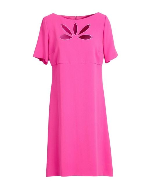 Clips Pink Mini Dress Viscose, Acetate, Elastane