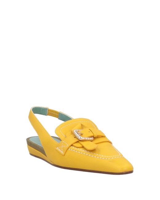 Paola D'arcano Yellow Ballet Flats