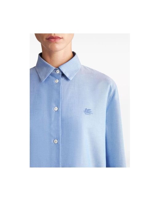 Etro Blue Hemd