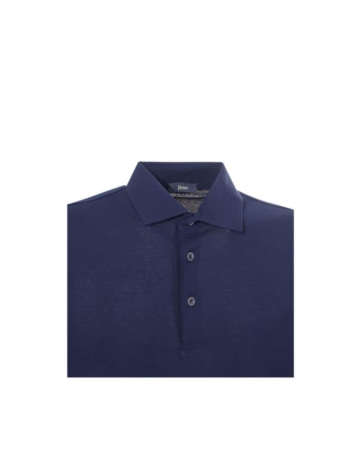 Polo Herno pour homme en coloris Blue