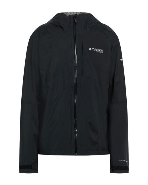 Columbia Black Titanium Jacket Recycled Polyester for men