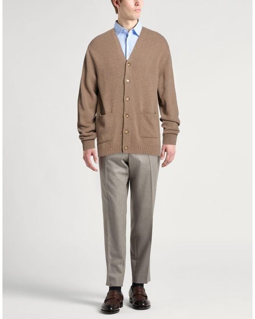 Daniele Fiesoli Brown Cardigan for men