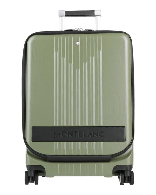 Montblanc Green Military Wheeled Luggage Polycarbonate, Leather