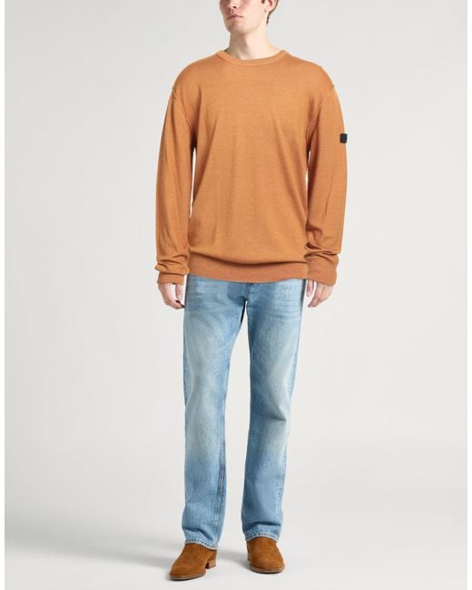 Peuterey Orange Camel Sweater Wool for men