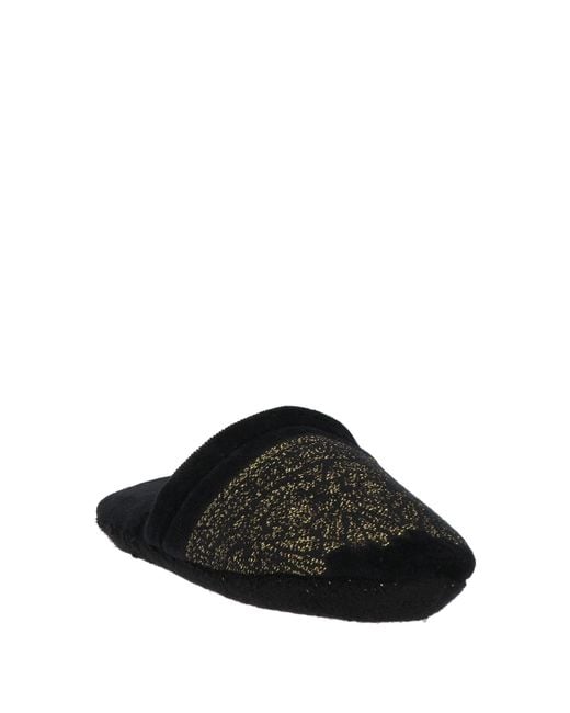 Versace Black House Slipper